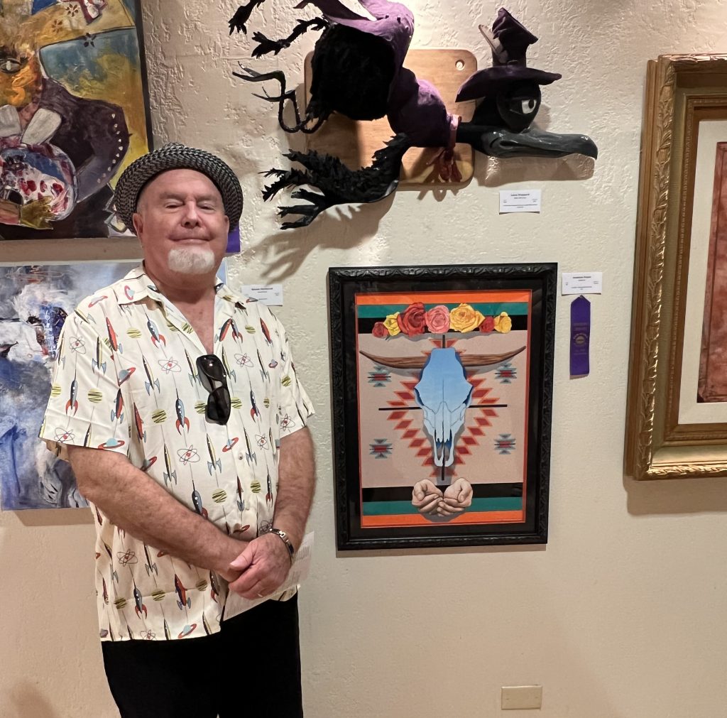 Jonathan Freyer with Santa Fe at San Diego County Fair Fine Art Show 2022